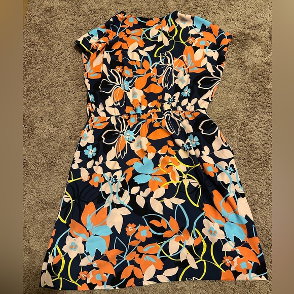 Halogen Navy Floral Dress - Picture 2 of 5